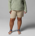 Women's Plus Size Hiking Long Shorts - Khaki
