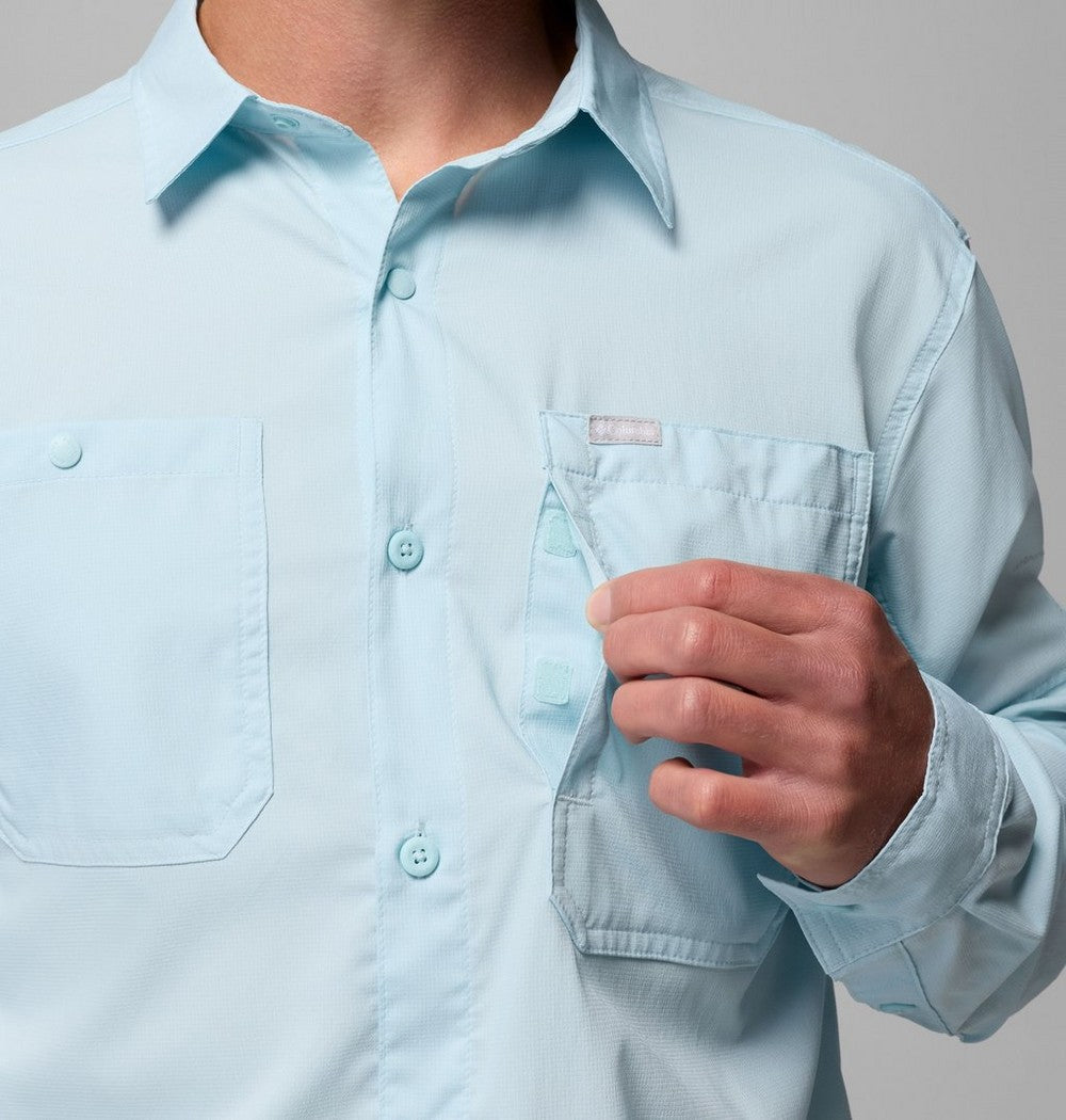Men's UPF 100 Utility Long Sleeve Shirt - Gray