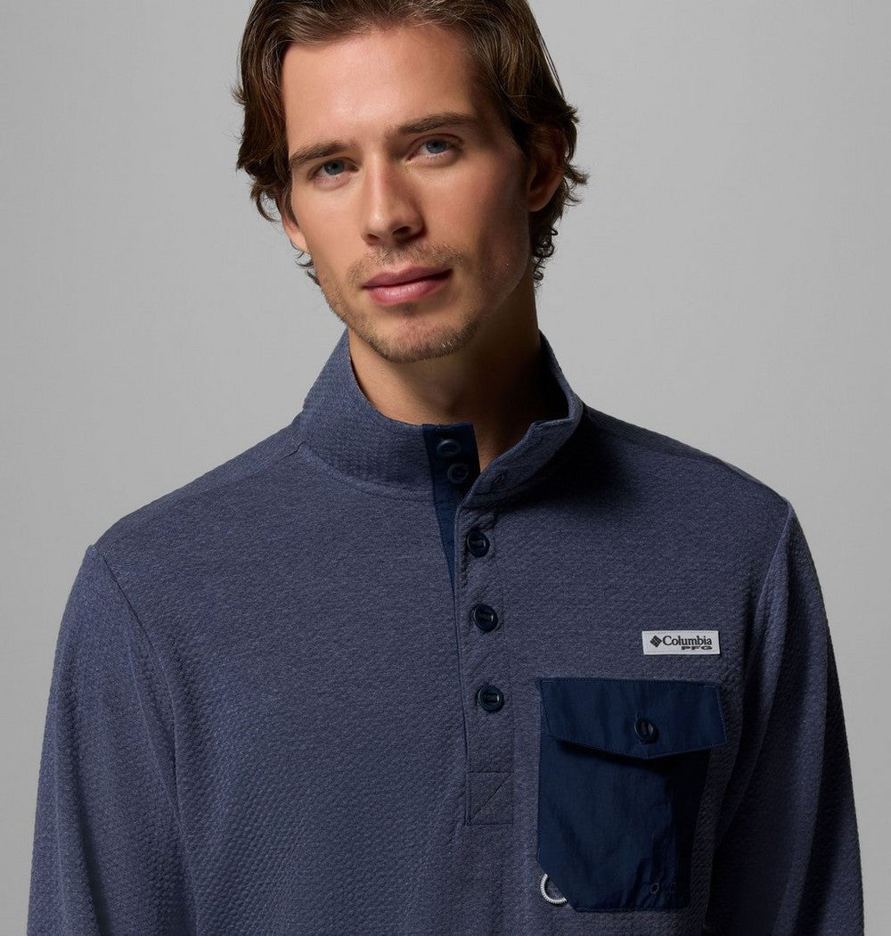 Men's Recycled Blend Fishing Pullover - Grey