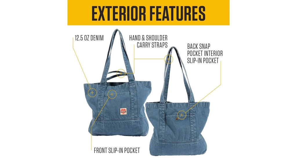 18L Cotton Denim Tote