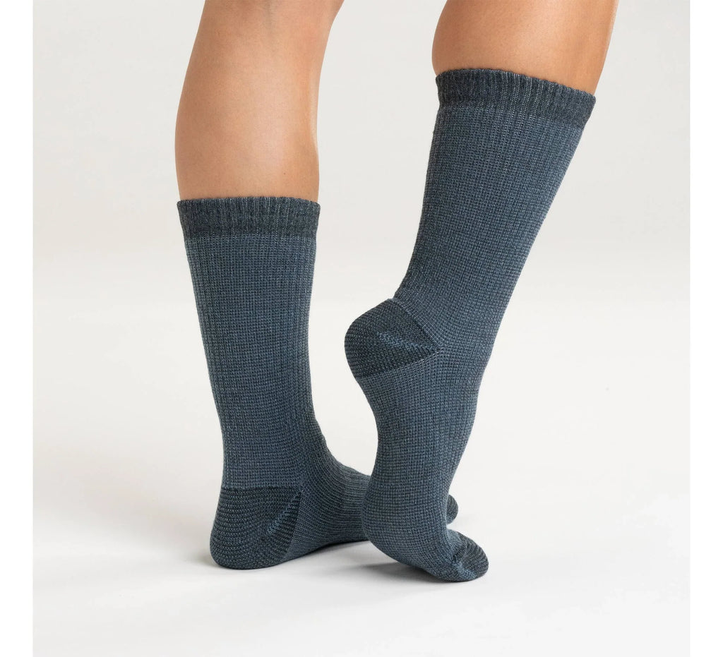 Women's Cushioned Wool Blend Crew Socks, 4-Pack