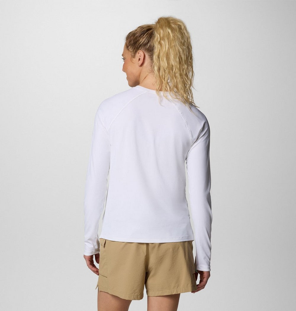 Women's UPF 50 Long Sleeve Sun Shirt - White