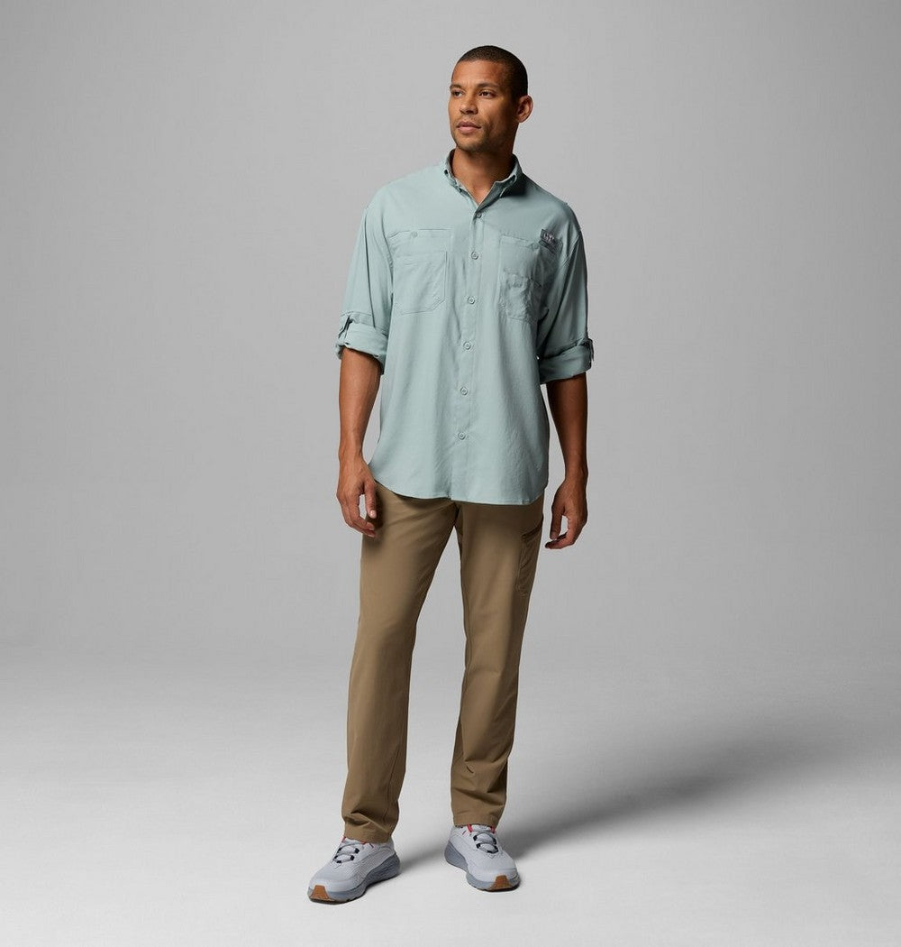 Men's Long-Sleeve Fishing Shirt - Teal