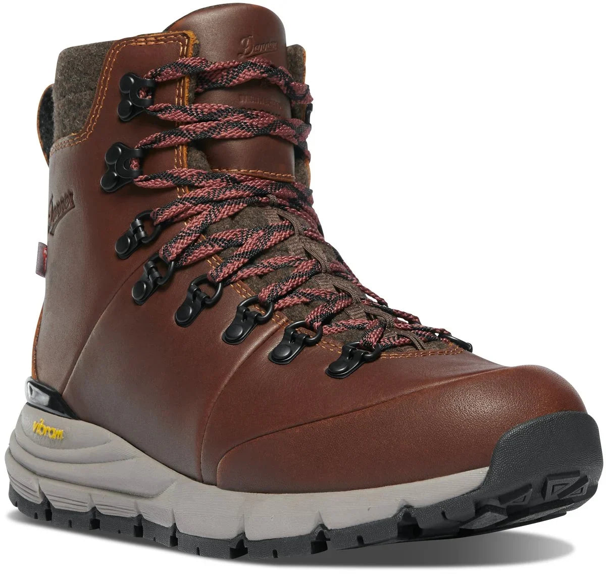 Women's Insulated Waterproof Hiking Boot - Brown Red