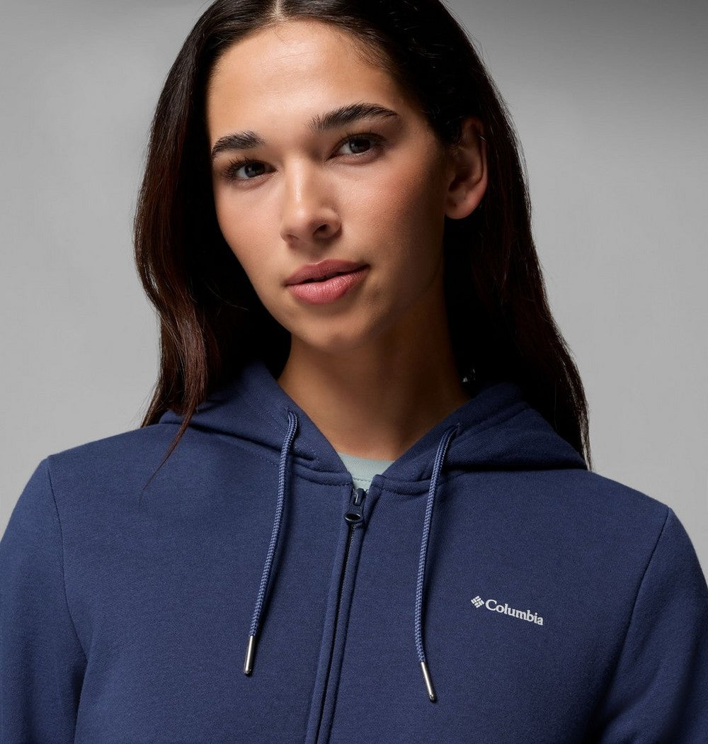 Women's Long Full-Zip Hoodie - Blue