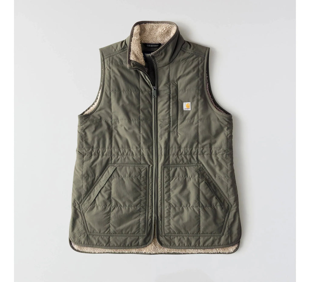 Women's Insulated Mock Neck Vest - Olive