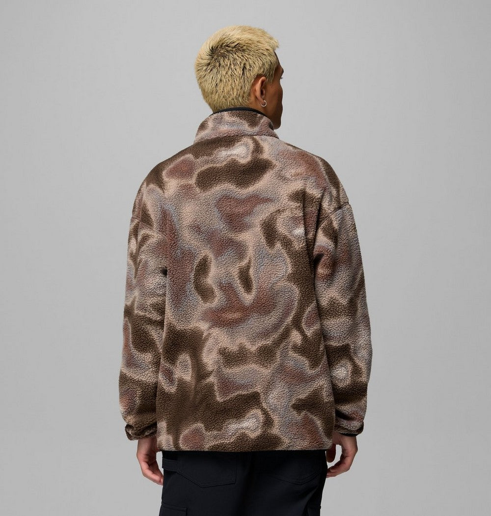 Men's Printed Half-Snap Fleece Pullover