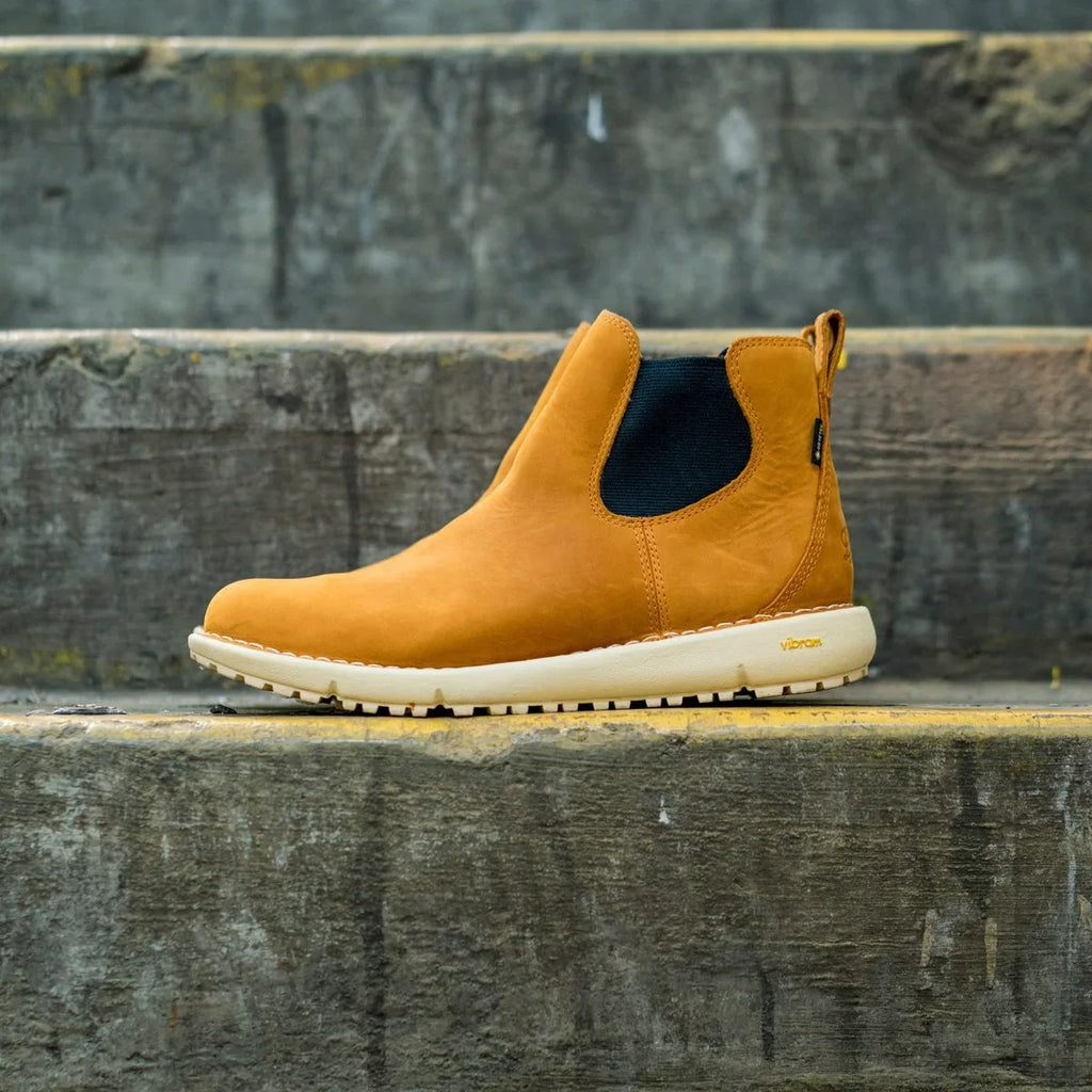 Women's Waterproof Leather Chelsea Boot - Brown
