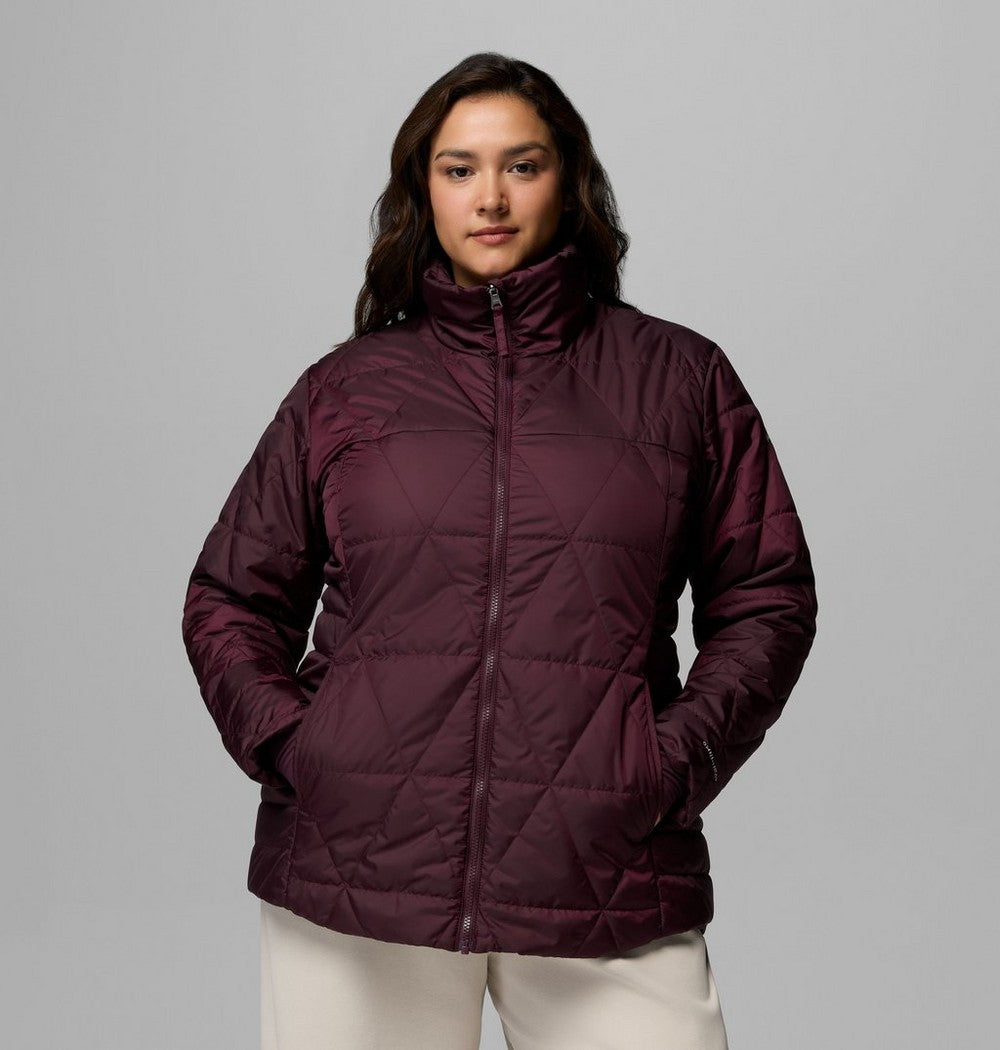 Women's Plus 3-In-1 Hooded Winter Jacket - Green