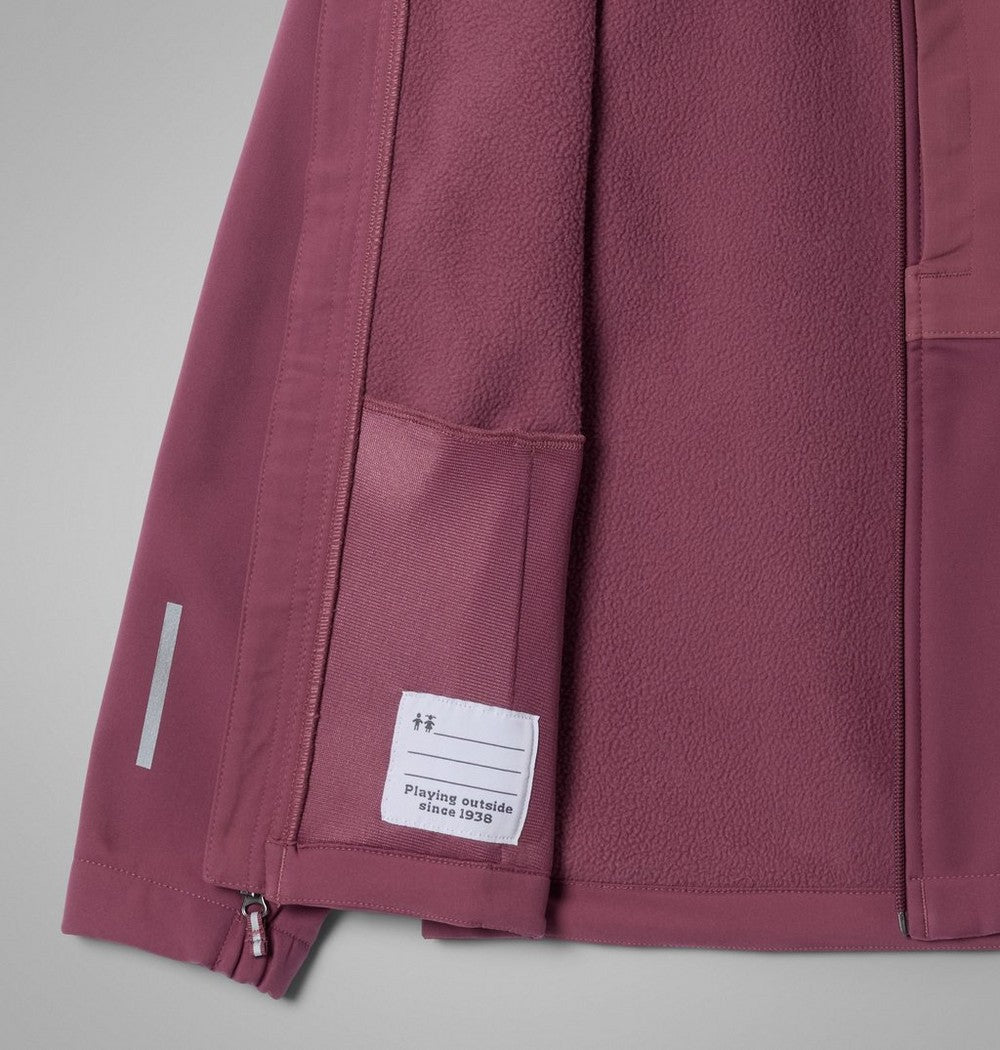 Kids' Hooded Softshell Jacket - Mauve