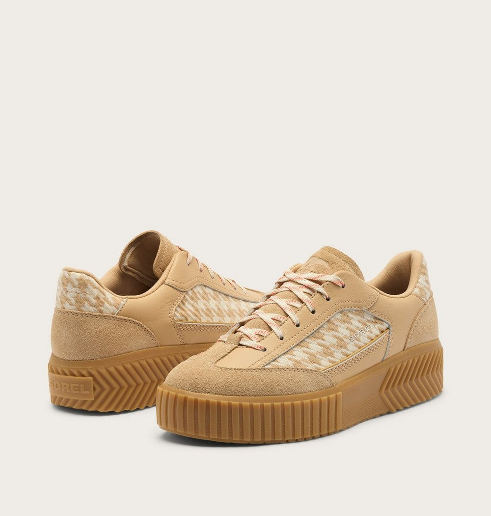Women's T-Toe Leather Sneaker - Green