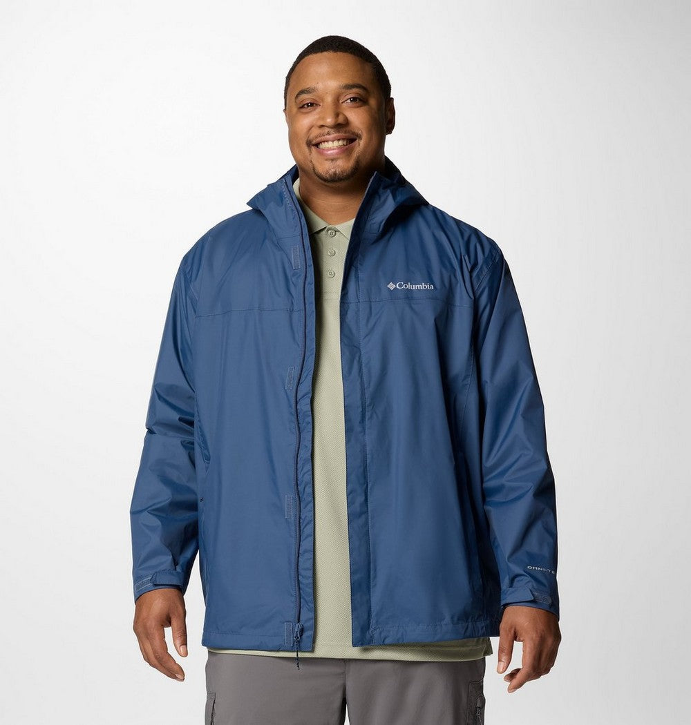 Men's Big Seam-Sealed Rain Jacket - Blue
