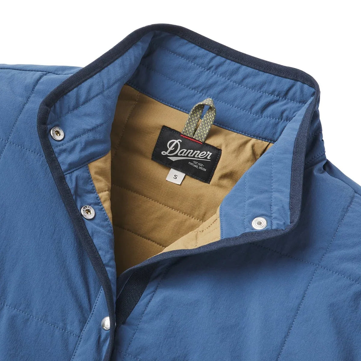 Insulated Snap-Front Shirt Jacket - Blue