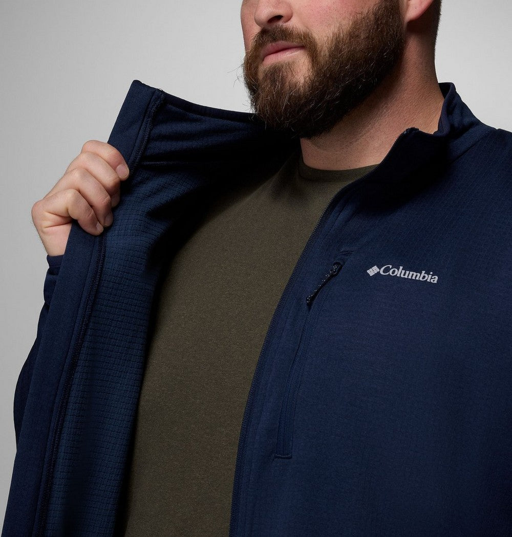 Men's Big Grid Fleece Full-Zip Jacket - Green