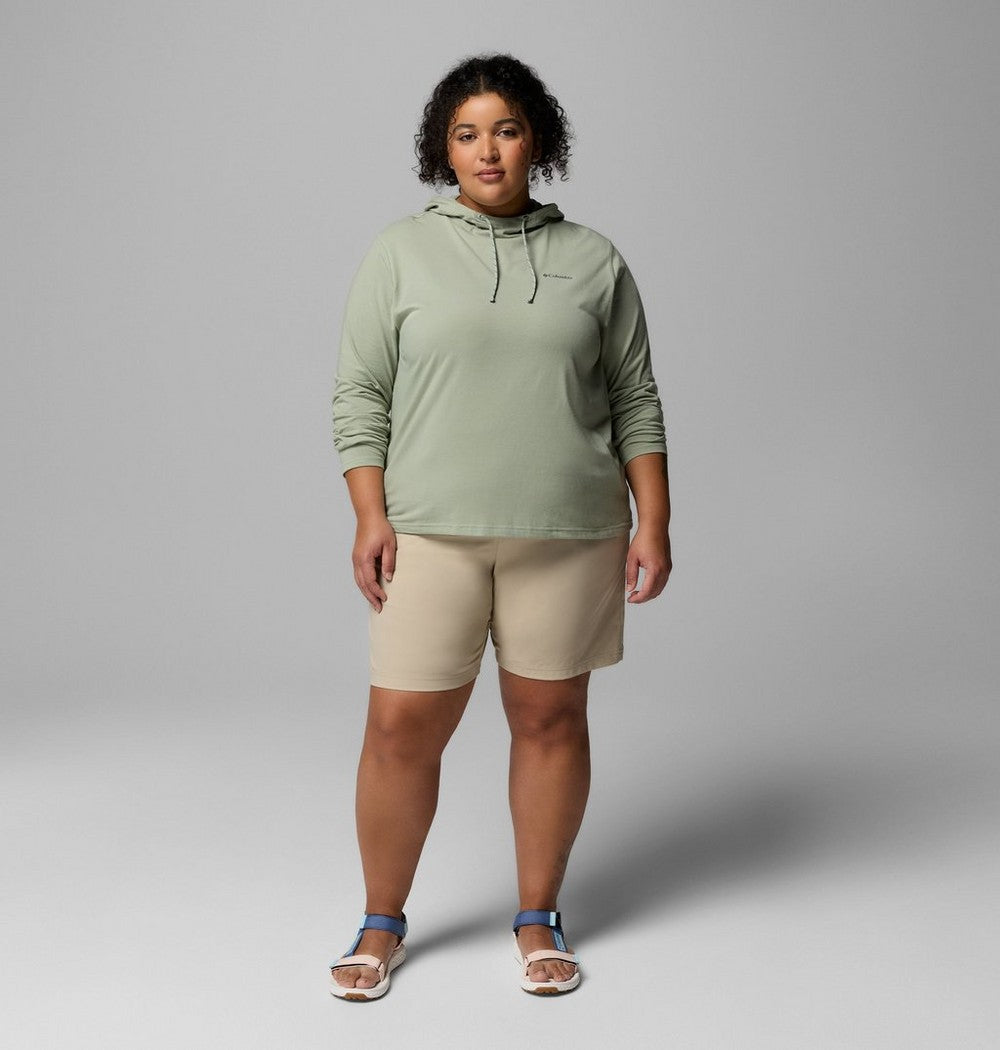 Women's Plus Size Hiking Long Shorts - Khaki