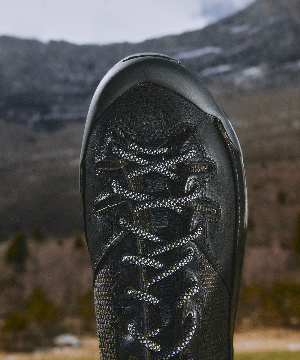 Leather And Mesh Trail Sneaker
