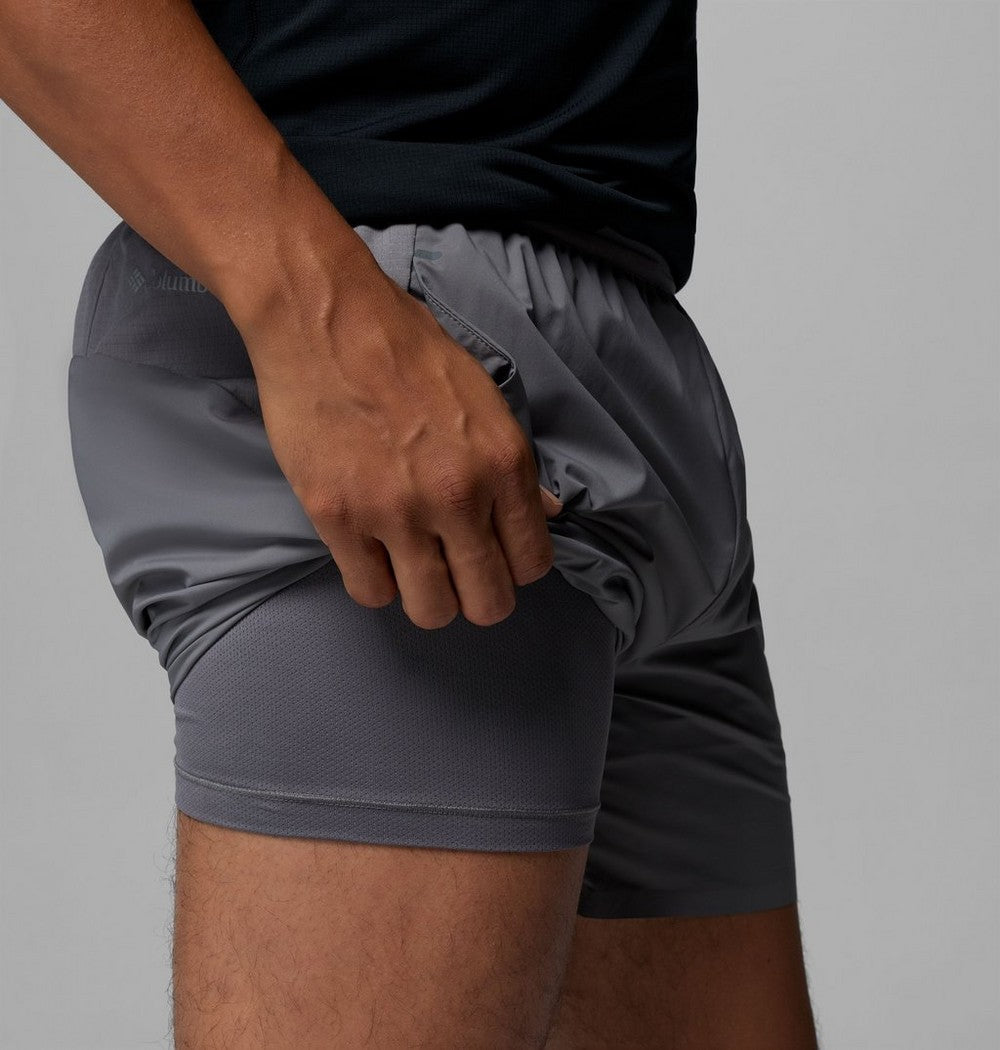 Men's Lined Running Shorts - Gray