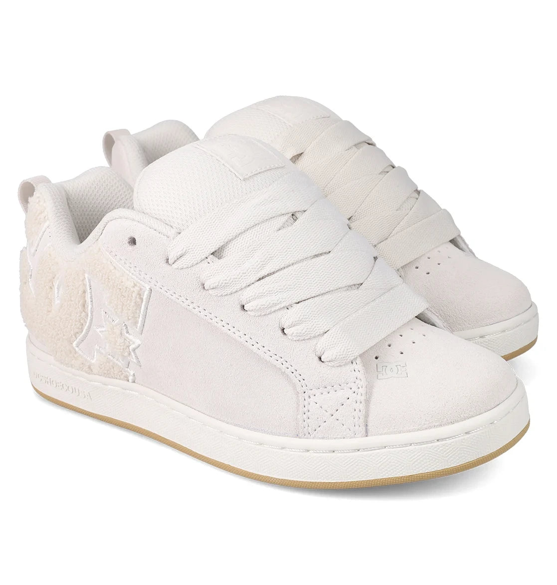 Women's Suede Padded Sneaker - Off White Gum