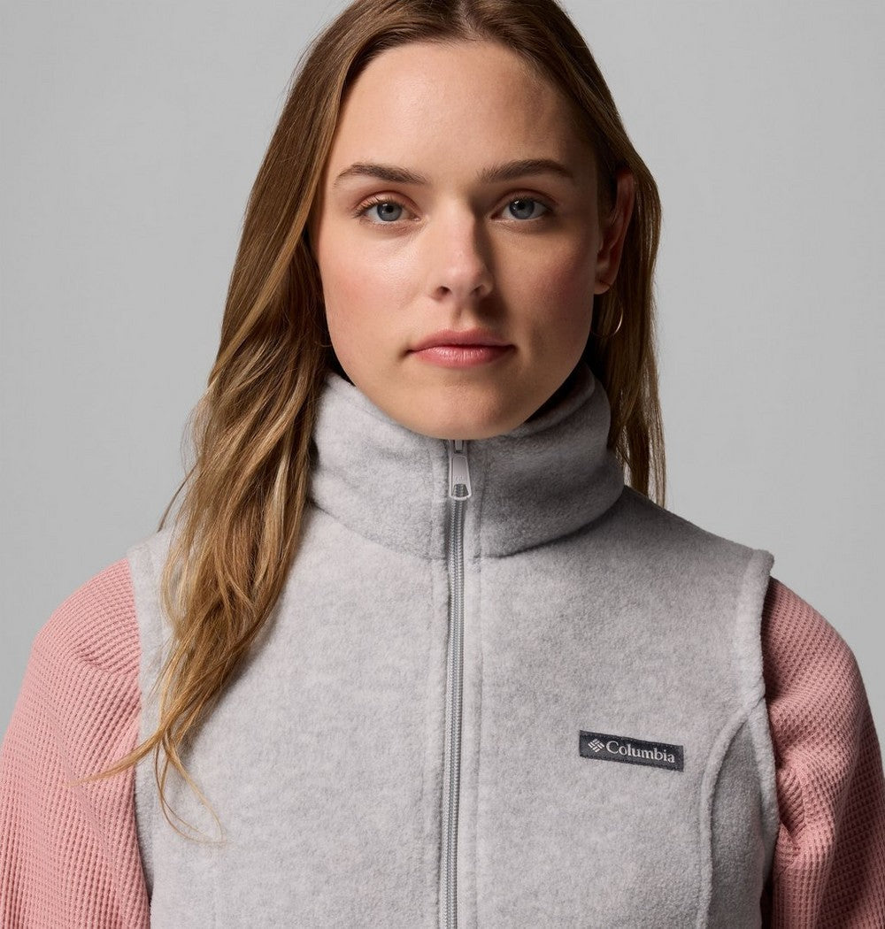 Women's Fleece Vest - Chalk