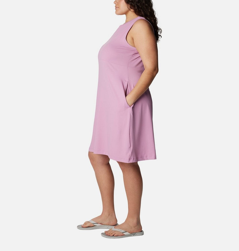 Women's Plus UPF 50 Tank Dress - Blue Print