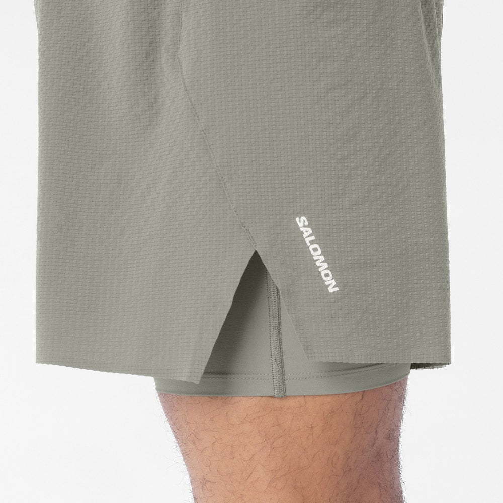Men's 2-In-1 5-Inch Trail Shorts - Gray