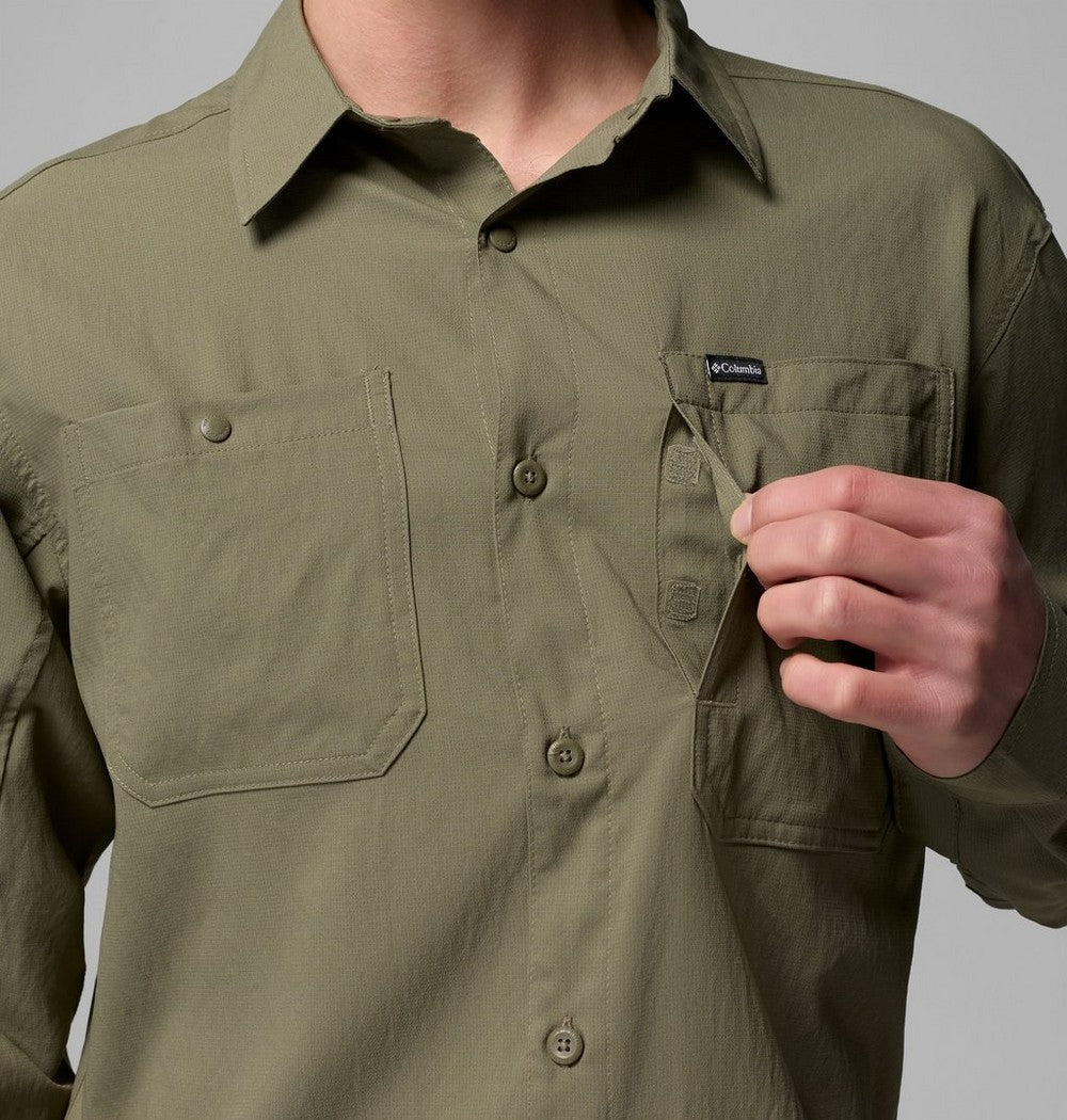 Men's UPF 100 Utility Long Sleeve Shirt - Gray