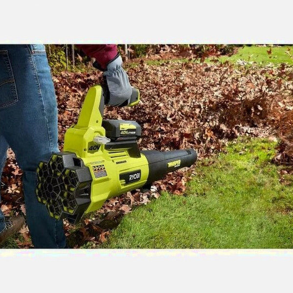 RYOBI 40V 20 in Self-Propelled Mower/Trimmer/Blower Kit, 2 Batteries, 2 Chargers - RY401120-Y/Ry40270/RY40407BTLVNM