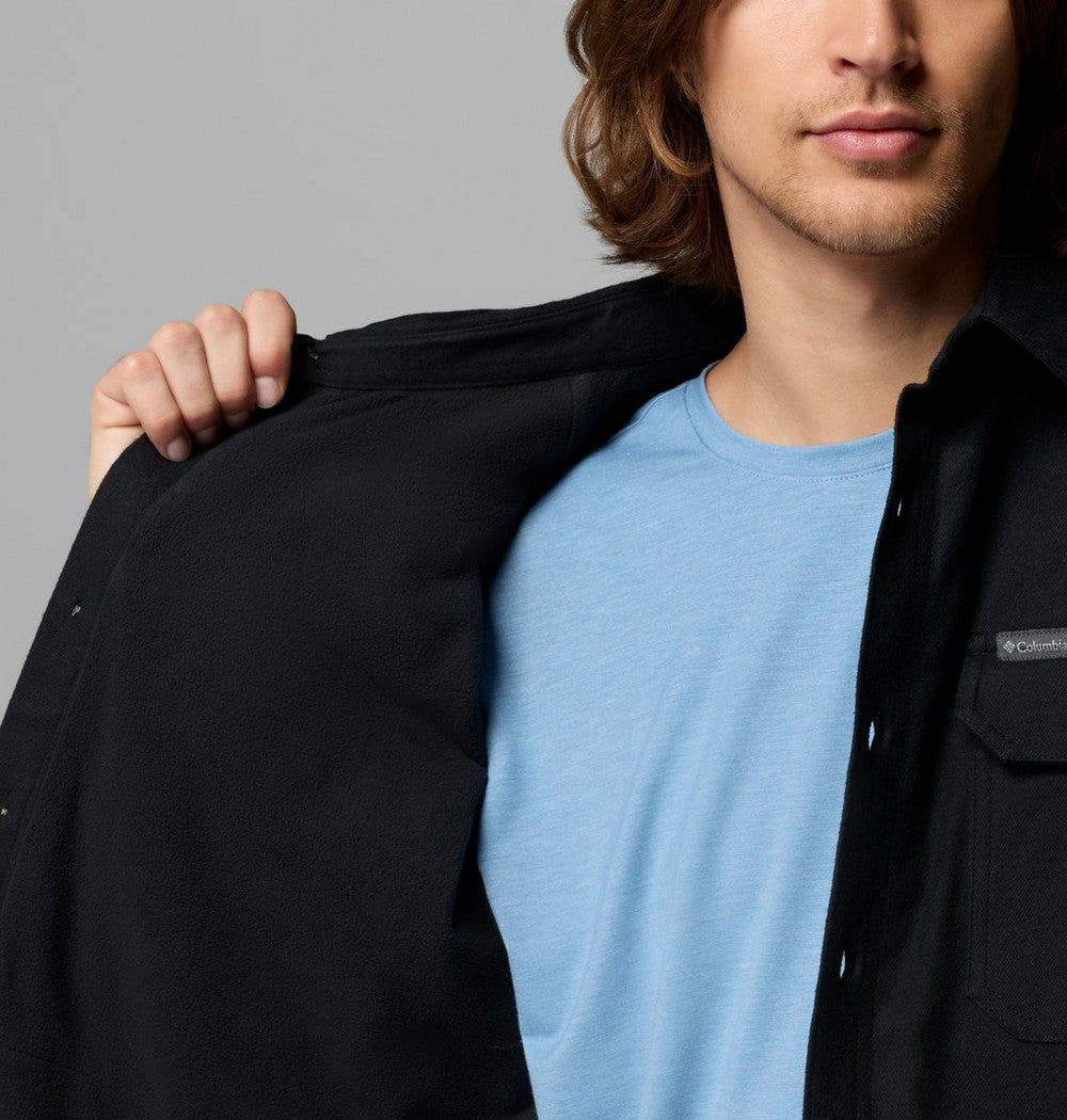 Men's Tall Fleece-Lined Shirt Jacket - Blue
