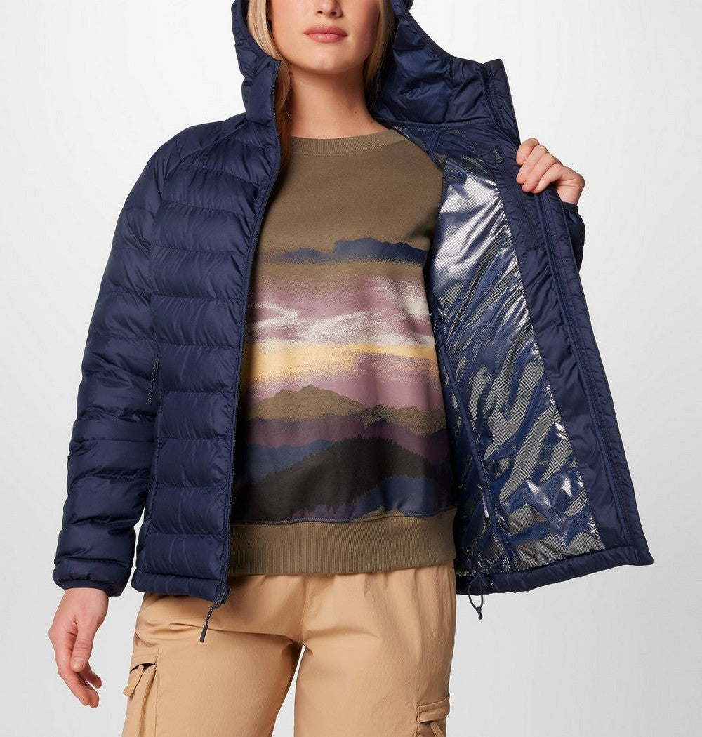 Women's Hooded Puffer Jacket - Navy