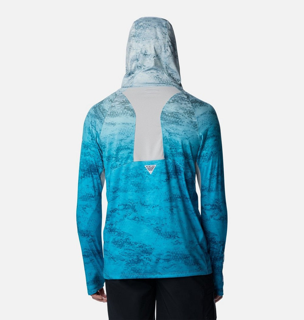 Men's Ventilated UPF 50 Sun Hoodie - Teal
