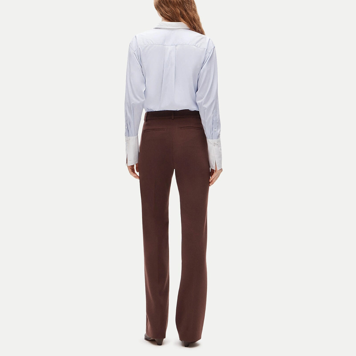 Women's High-Rise Flared Stretch Pants - Gray
