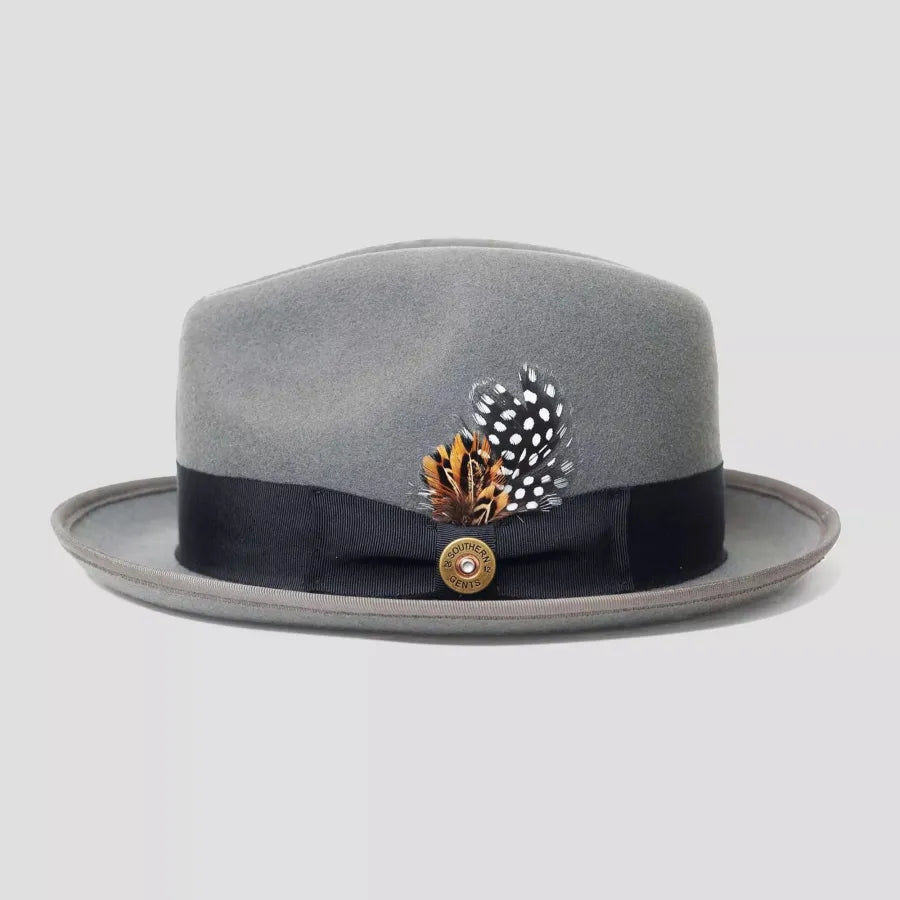 Miller Ranch Trilby Fedora - Grey/Dark Olive