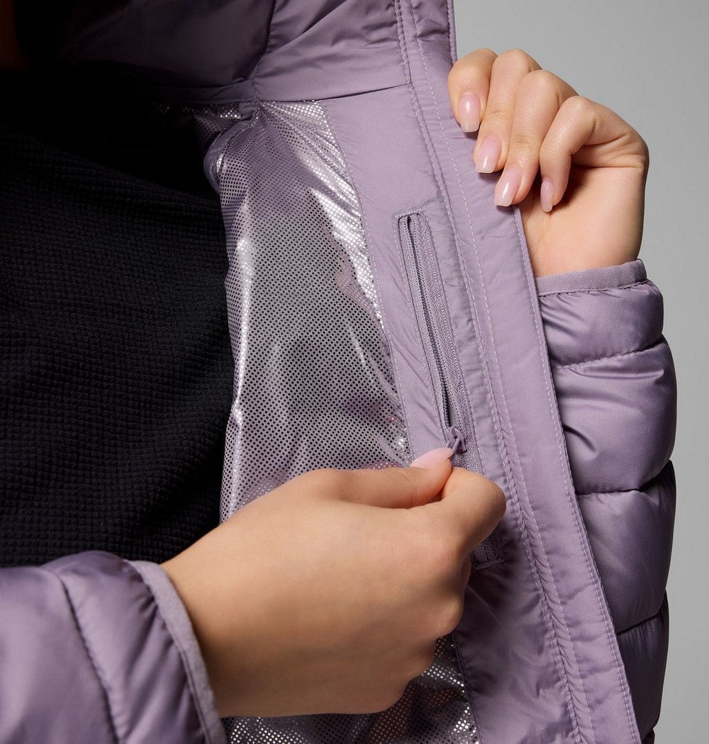 Women's Hooded Puffer Jacket - Navy