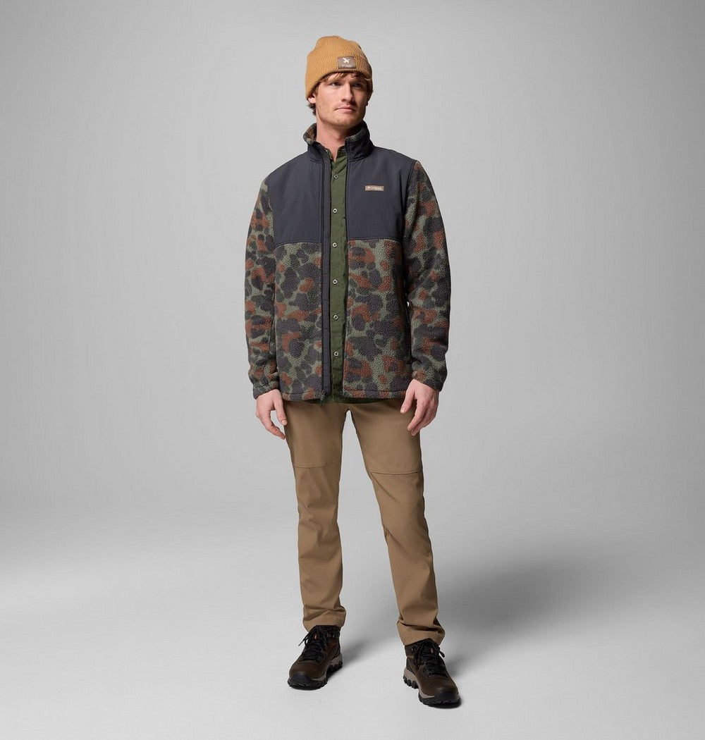 Men's Water-Resistant Sherpa Fleece Jacket - Camo