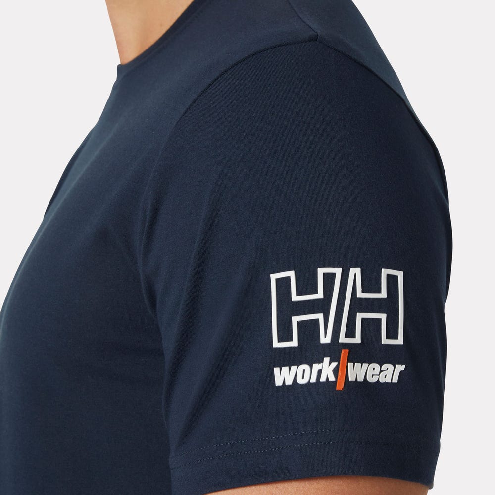 Cotton Stretch Work T-Shirt - Gray