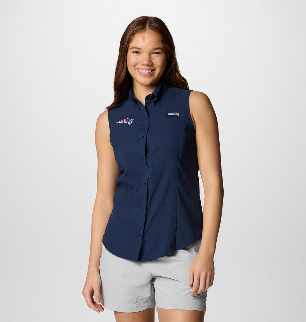 Women's Sleeveless Fishing Shirt - Navy