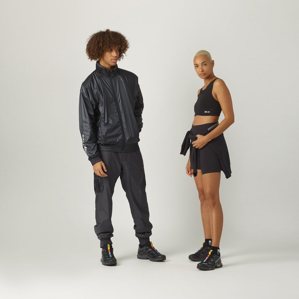 Cushioned Retro Sneakers - Black