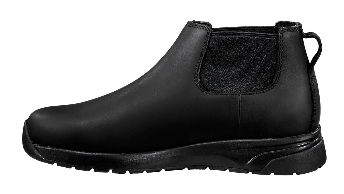 4-Inch Water-Resistant Nano Toe Pull-On Boot - Black