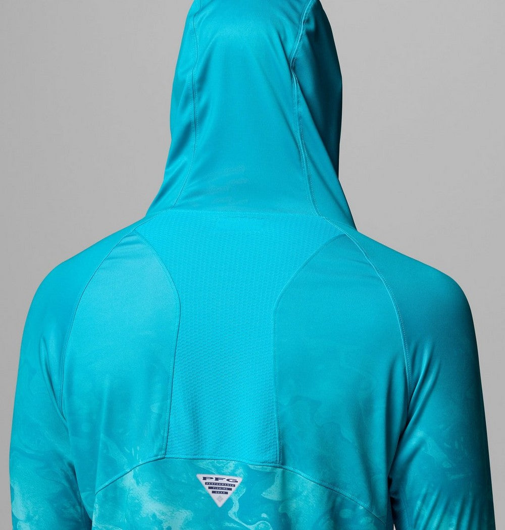 Men's Ventilated UPF 50 Sun Hoodie - Teal