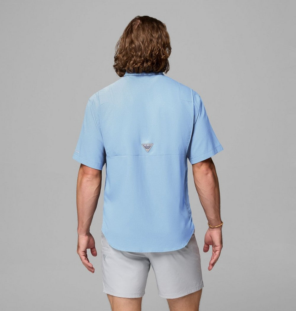 Men's Short-Sleeve Fishing Shirt - Blue