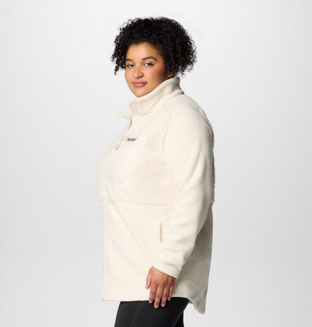 Women's Plus Sherpa Full-Zip Fleece - Grey