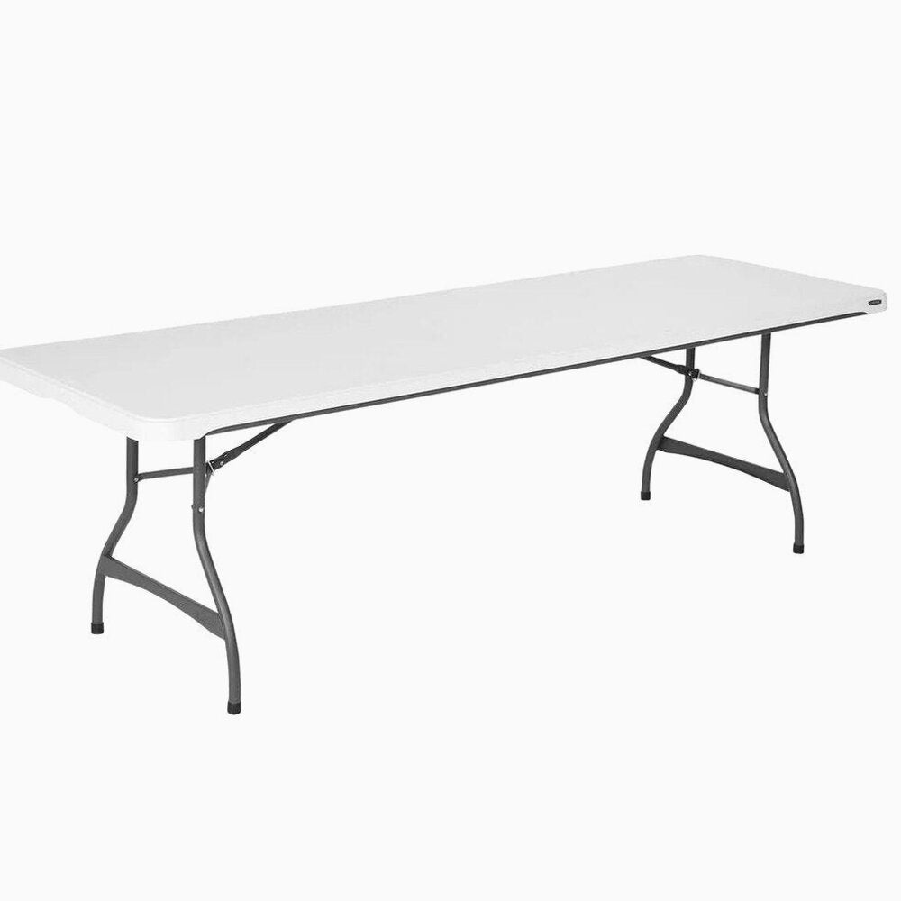Lifetime Commercial Nesting Folding Table 4-Pack, 96 in. x 30 in., White Granite - 8-Foot