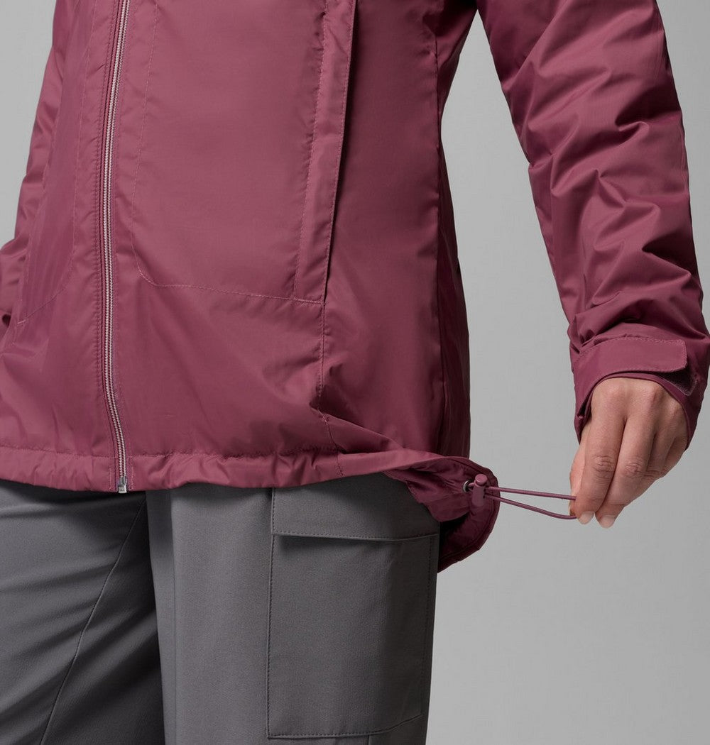 Women's Lined Long Rain Jacket - Blue