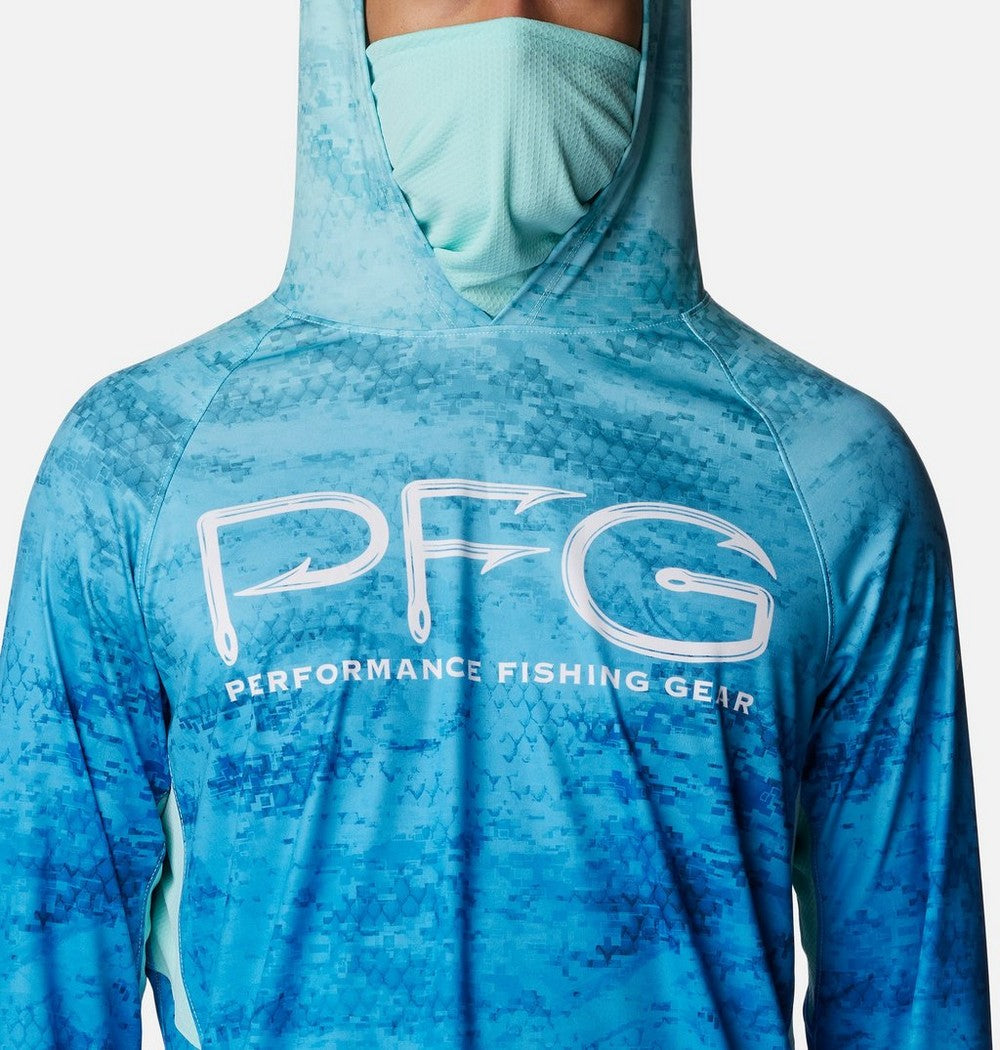 Men's Ventilated UPF 50 Sun Hoodie - Teal