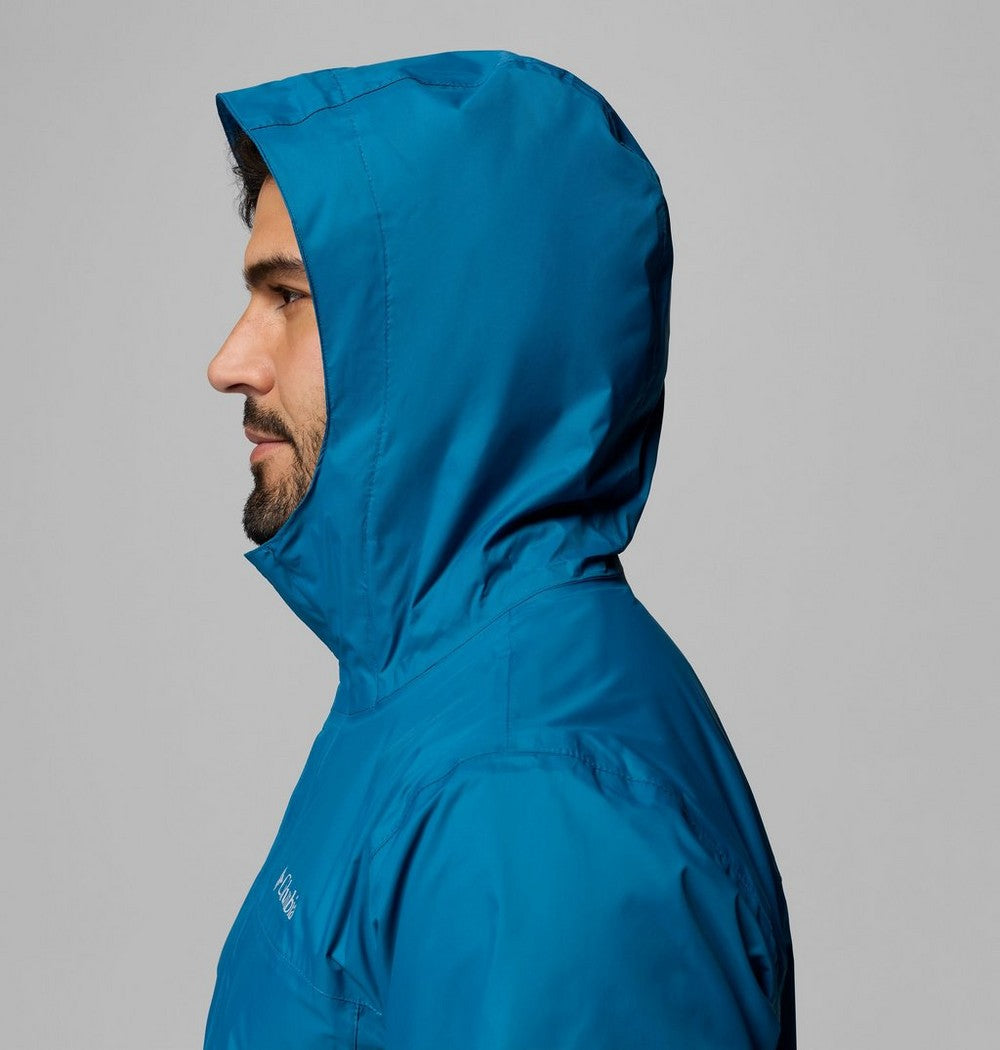Men's Tall Waterproof Rain Jacket - Blue