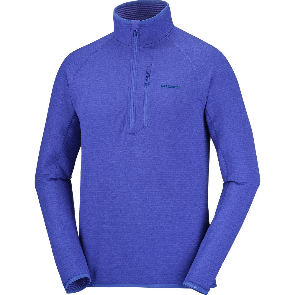 Men's Lightweight Half-Zip Fleece - Brown