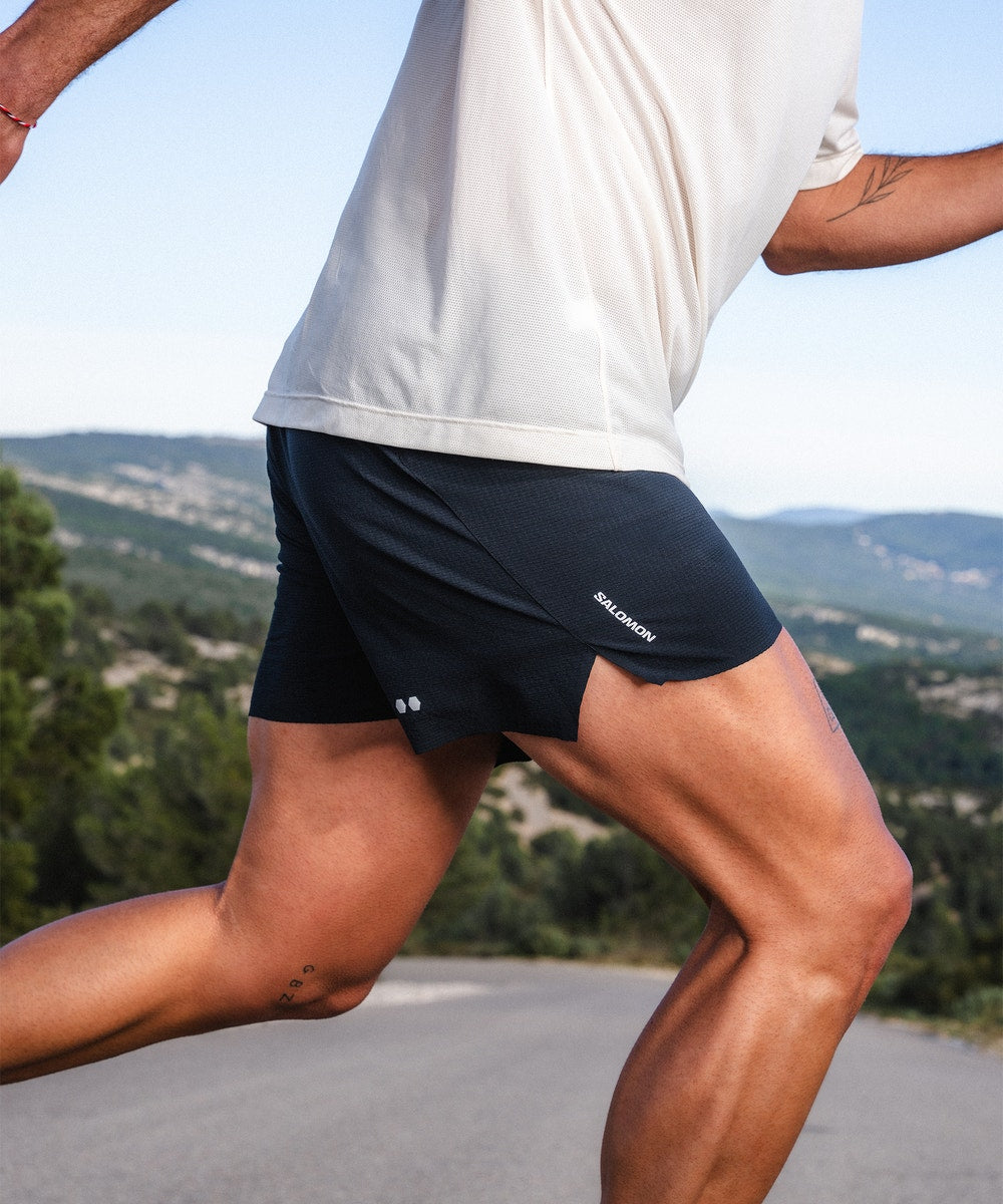 Men's 5-Inch Running Shorts - Brown