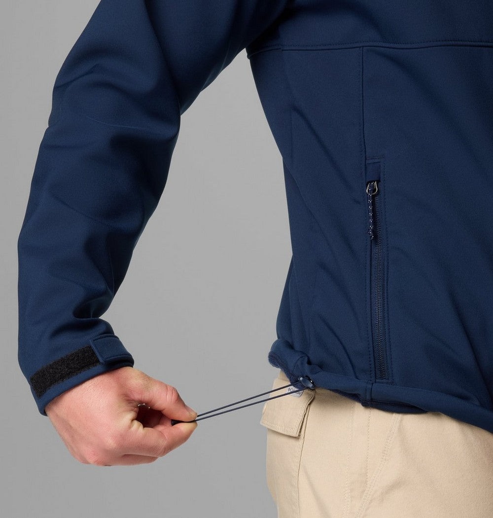 Men's Hooded Softshell Jacket - Brown