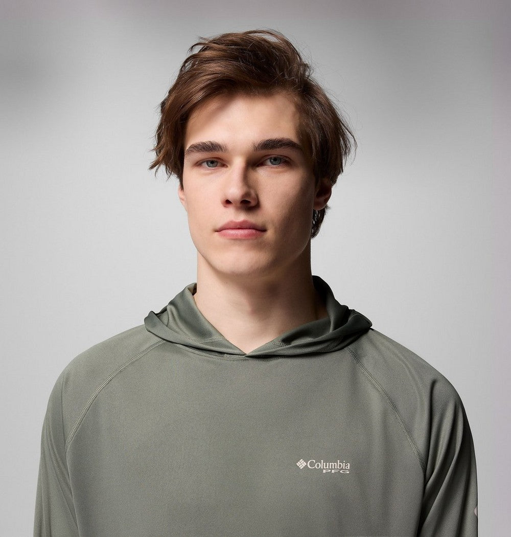 Men's Long-Sleeve Sun Hoodie - Gray
