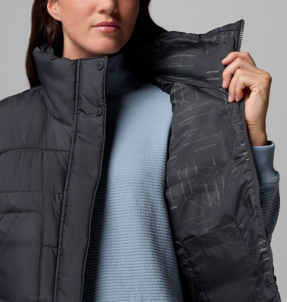 Women's Insulated Fishing Vest - Grey